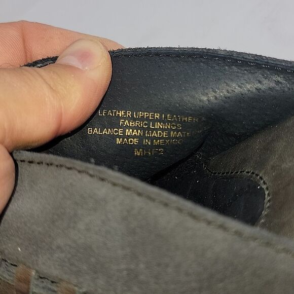 Born Avoca Gray Leather Slip On Women's Clogs. - Picture 11 of 12